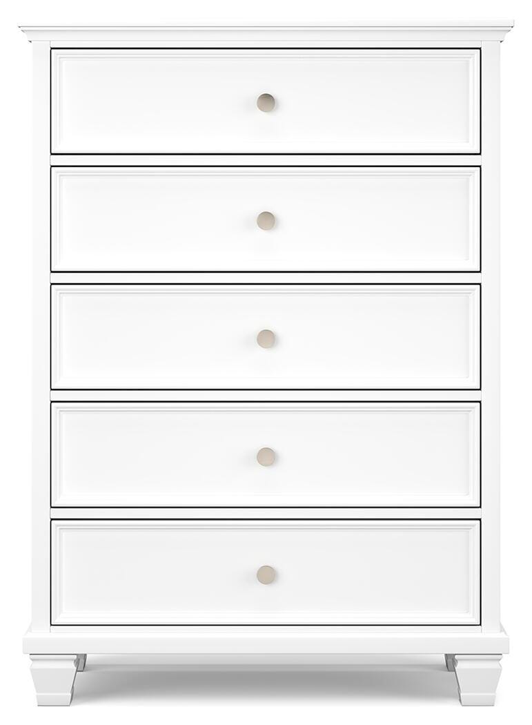 Fortman King Panel Bed, Dresser, Mirror, Chest and Nightstand - B680B18
