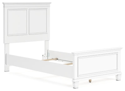 Fortman Twin Panel Bed, Dresser and Mirror - B680B7
