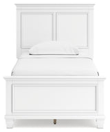 Fortman Twin Panel Bed, Dresser and Mirror - B680B7