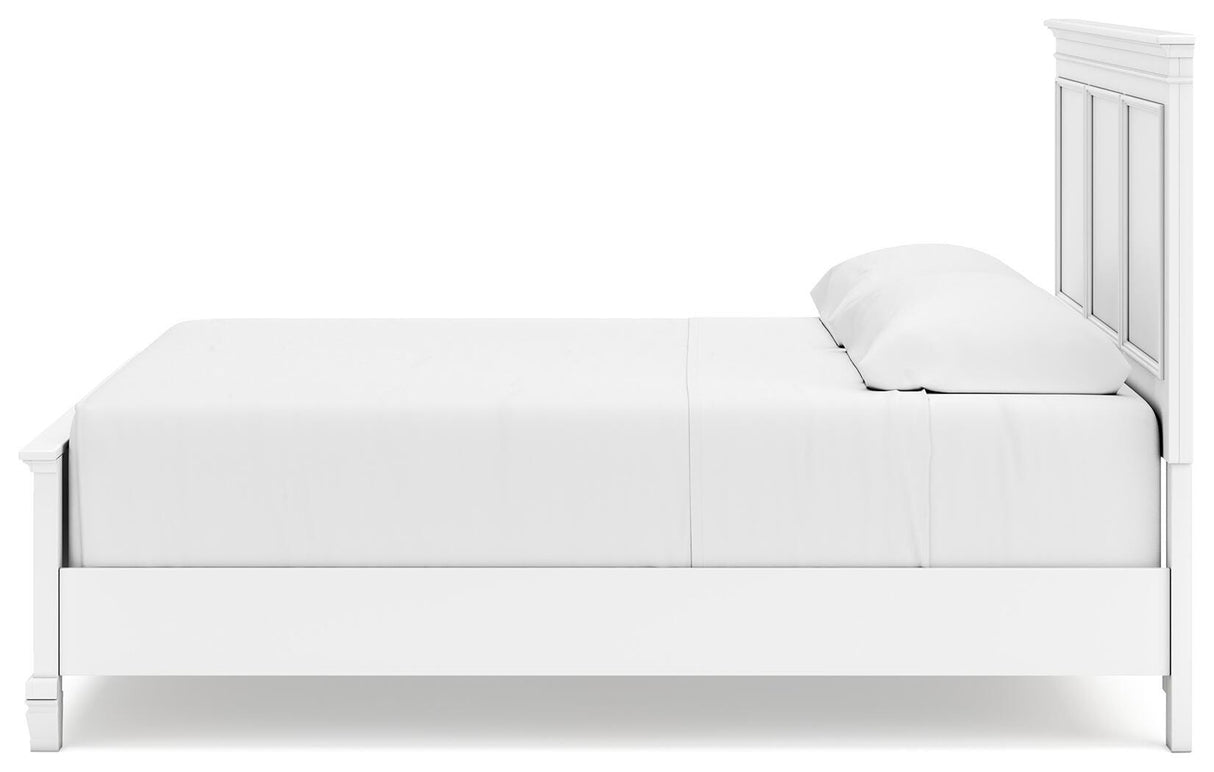 Fortman King Panel Bed, Dresser, Mirror, Chest and Nightstand - B680B18