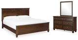 Danabrin King Panel Bed, Dresser and Mirror - B685B12