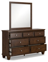 Danabrin Full Panel Bed, Dresser and Mirror - B685B9