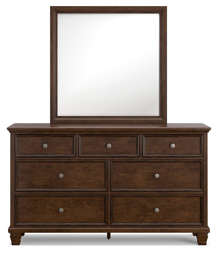 Danabrin Full Panel Bed, Dresser and Mirror - B685B9