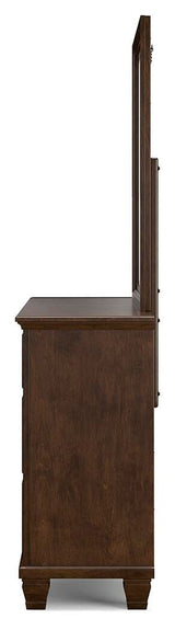 Danabrin King Panel Bed, Dresser, Mirror and Nightstand - B685B14