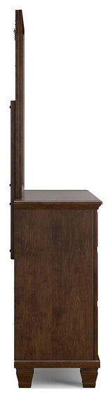 Danabrin California King Panel Bed, Dresser and Mirror - B685B13