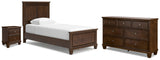 Danabrin Twin Panel Bed, Dresser and Nightstand - B685B29