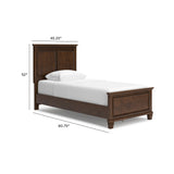 Danabrin Twin Panel Bed, Dresser and Nightstand - B685B29