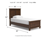 Danabrin Twin Panel Bed, Dresser and Mirror - B685B7