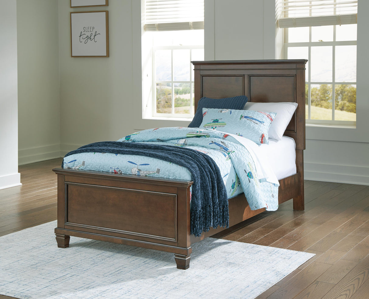 Danabrin Twin Panel Bed, Dresser and Mirror - B685B7