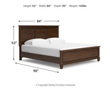 Danabrin California King Panel Bed, Dresser and Mirror - B685B13