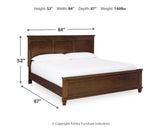 Danabrin King Panel Bed, Dresser, Mirror and Nightstand - B685B14