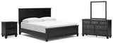 Lanolee King Panel Bed, Dresser, Mirror and Nightstand - B687B31