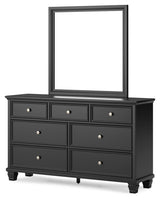Lanolee King Panel Bed, Dresser, Mirror and Nightstand - B687B31