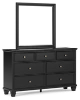 Lanolee King Panel Bed, Dresser, Mirror and Nightstand - B687B31