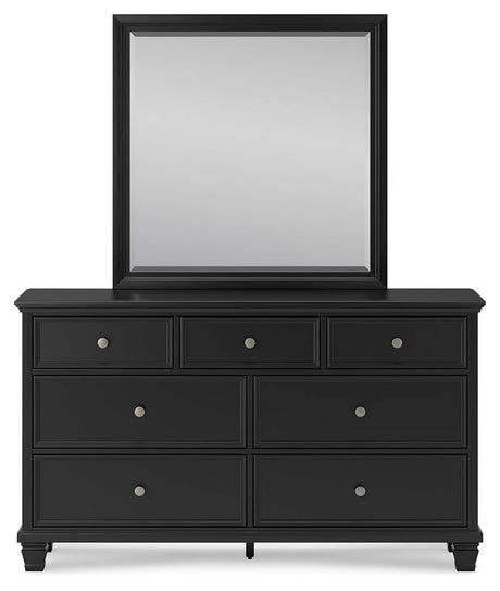 Lanolee Twin Panel Bed, Dresser and Mirror - B687B3