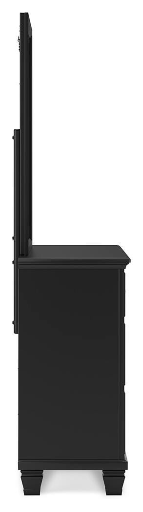 Lanolee Full Panel Bed, Dresser and Mirror - B687B5