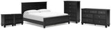 Lanolee California King Panel Bed, Dresser, Chest and 2 Nightstands - B687B32