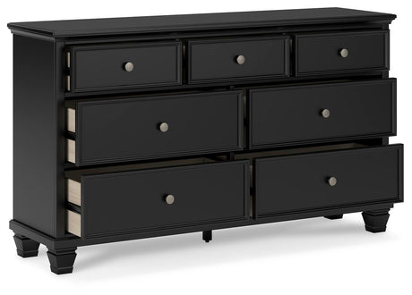 Lanolee California King Panel Bed, Dresser, Chest and 2 Nightstands - B687B32