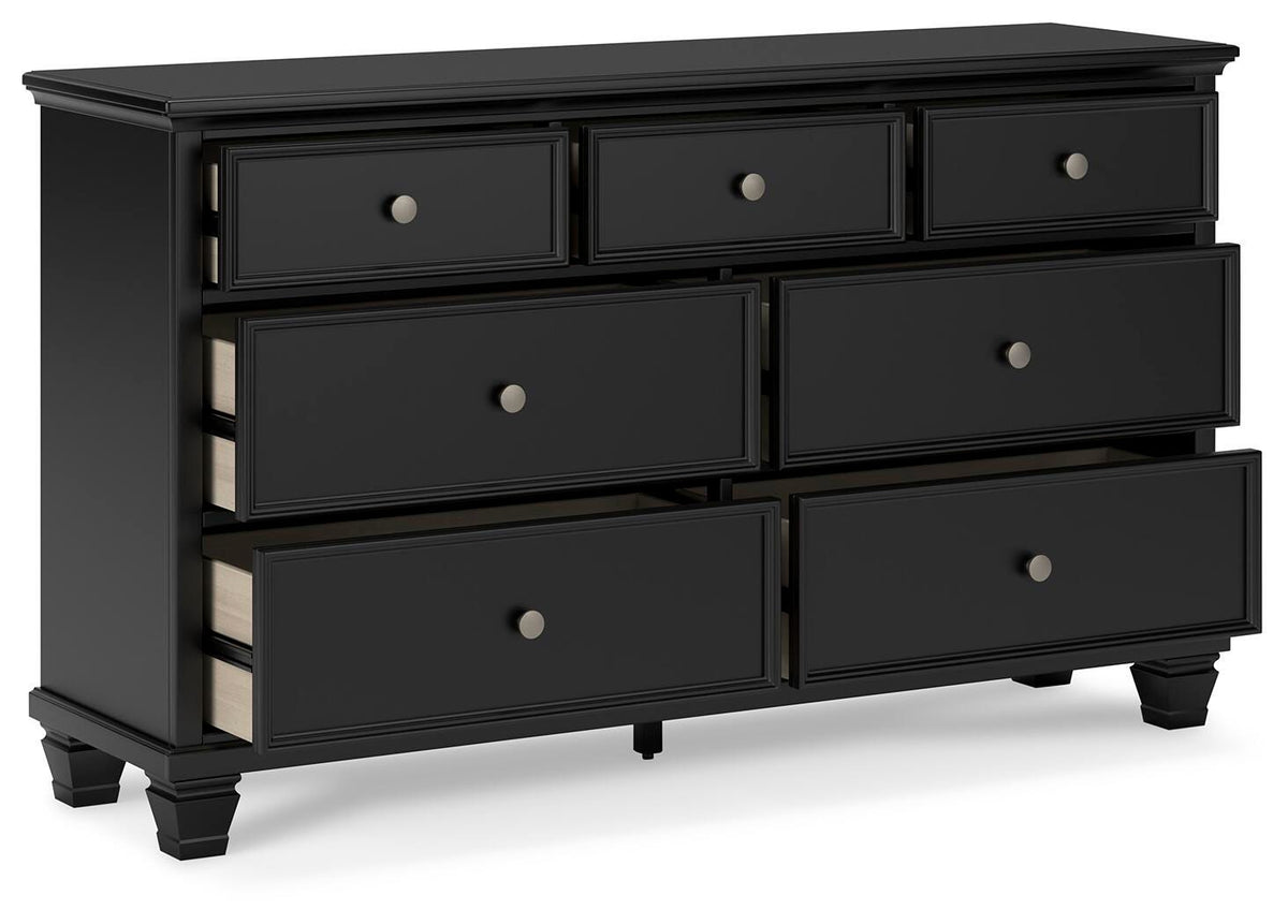 Lanolee California King Panel Bed, Dresser, Chest and 2 Nightstands - B687B32