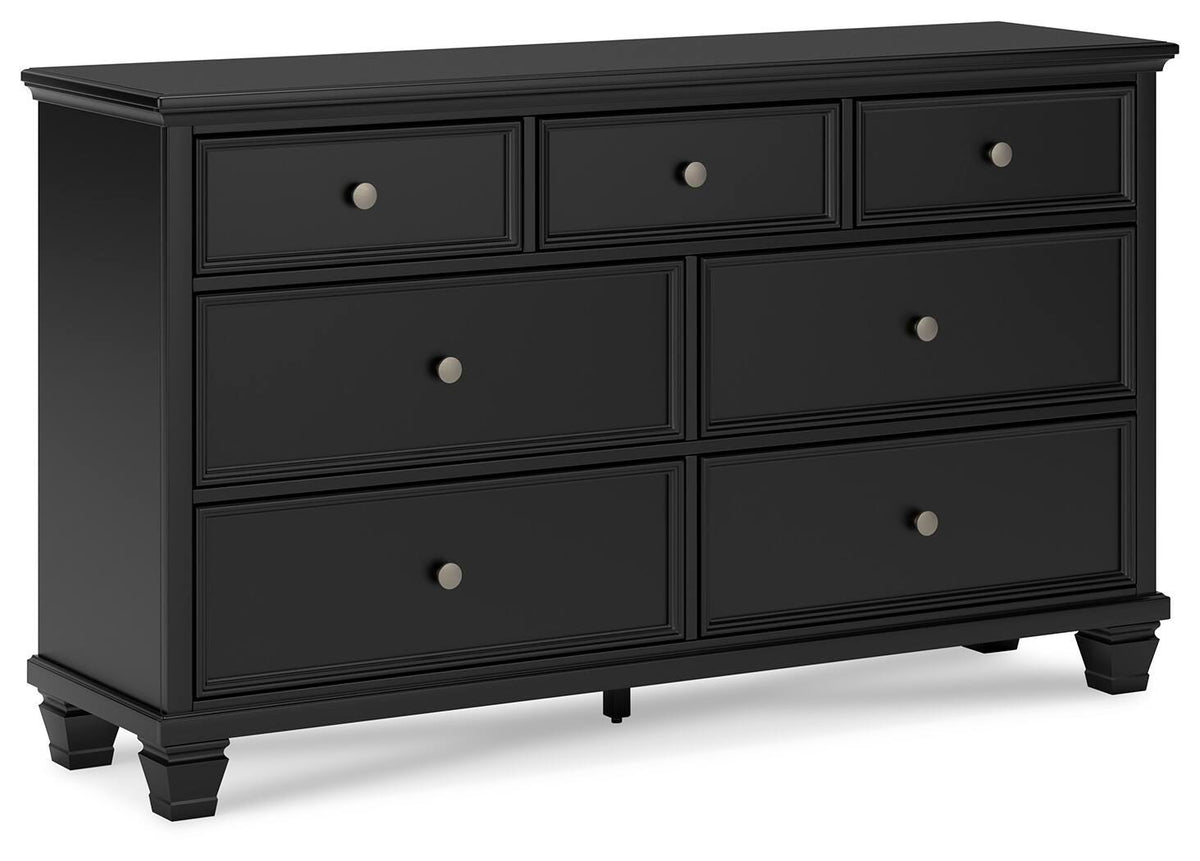 Lanolee California King Panel Bed, Dresser, Chest and 2 Nightstands - B687B32