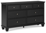 Lanolee California King Panel Bed, Dresser, Chest and 2 Nightstands - B687B32