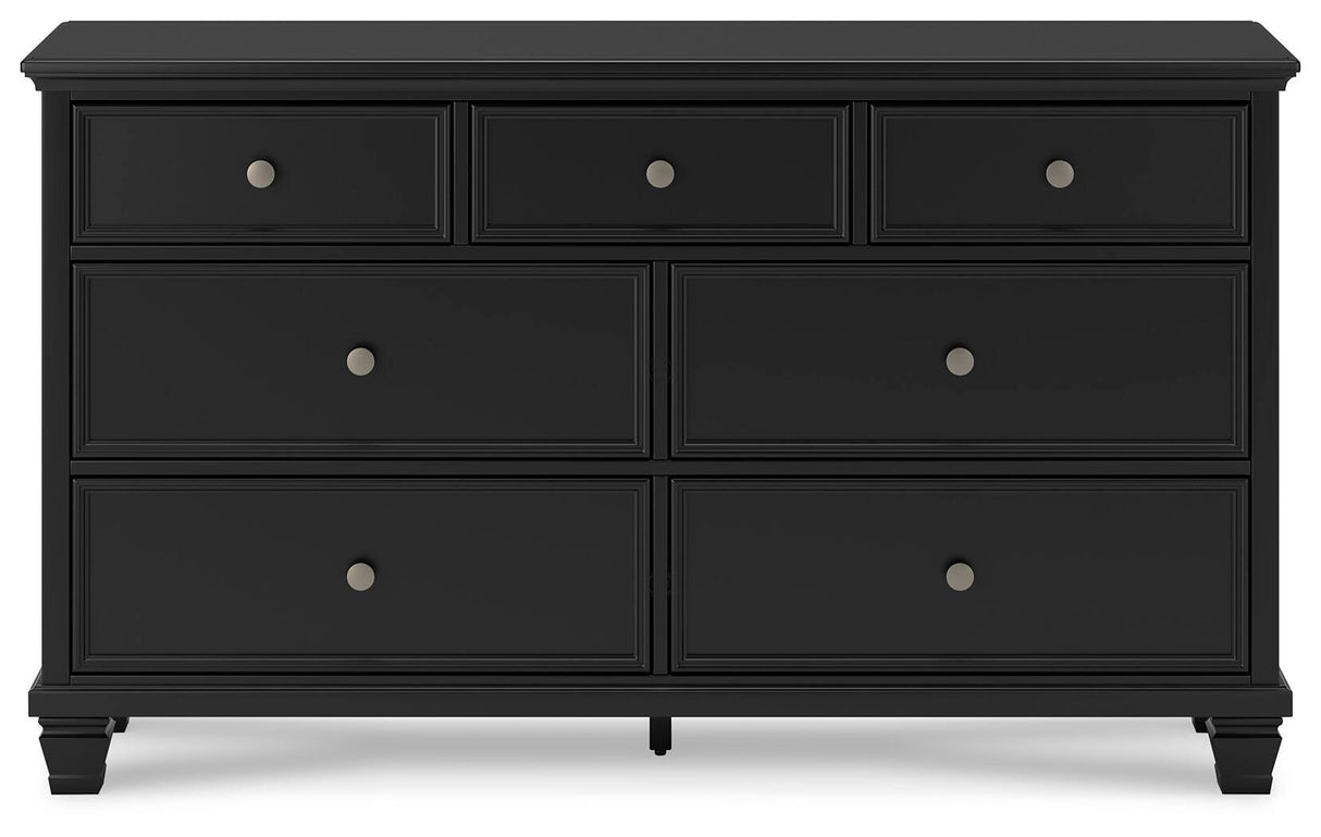 Lanolee California King Panel Bed, Dresser, Chest and 2 Nightstands - B687B32