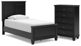 Lanolee Twin Panel Bed and Chest - B687B30