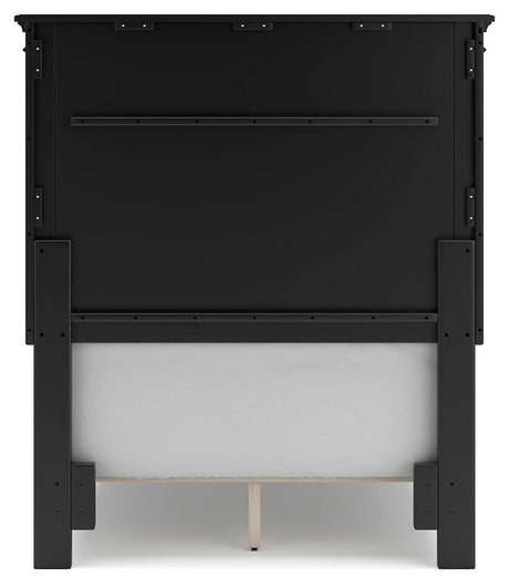 Lanolee Twin Panel Bed, Dresser and Mirror - B687B3