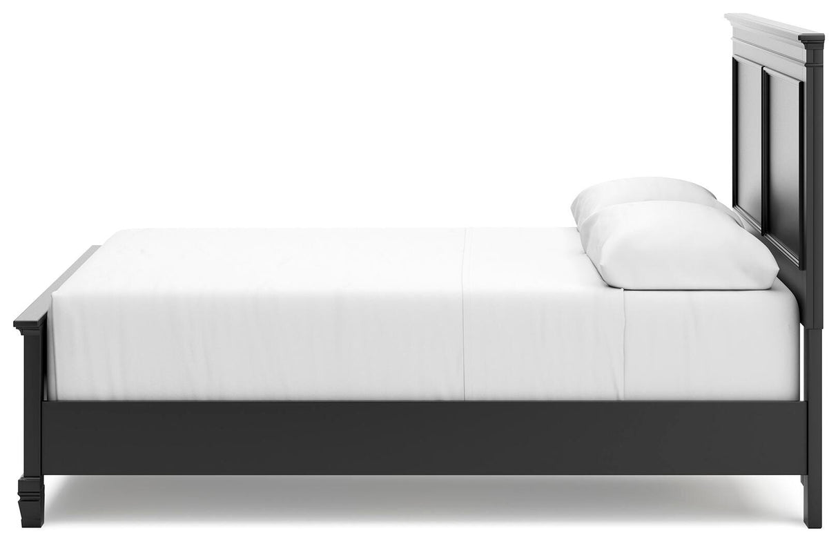 Lanolee Queen Panel Bed, Dresser, Mirror and Nightstand - B687B15