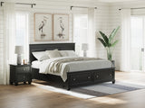 Lanolee King Panel Storage Bed - B687B19