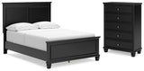 Lanolee Full Panel Bed and Chest - B687B12