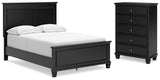 Lanolee Full Panel Bed and Chest - B687B12