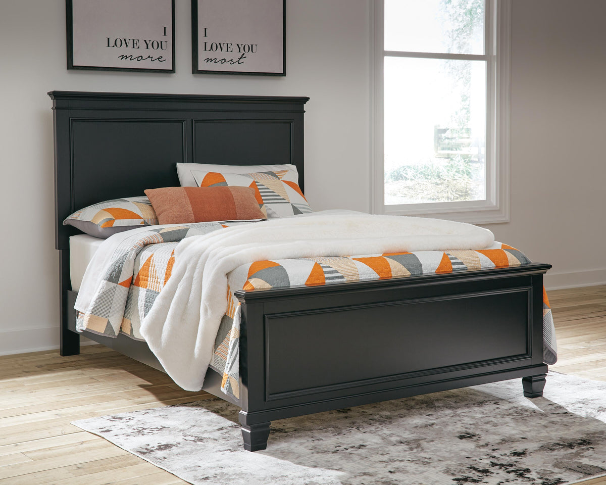 Lanolee Full Panel Bed, Dresser and Mirror - B687B5
