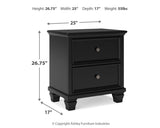 Lanolee King Panel Bed, Dresser, Mirror and 2 Nightstands - B687B29