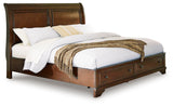 Trellington Queen Sleigh Storage Bed - B716B1