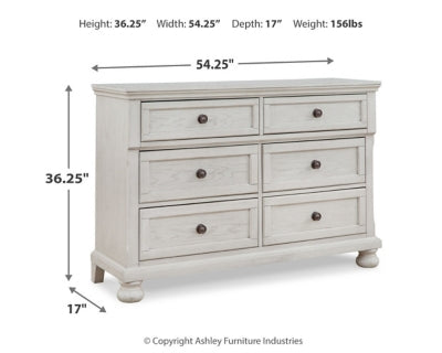 Robbinsdale Twin over Full Bunk Bed, Dresser and Chest - B742B32