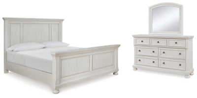 Robbinsdale Queen Panel Bed, Dresser and Mirror - B742B4