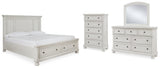 Robbinsdale Queen Panel Storage Bed, Dresser, Mirror and Chest - B742B27