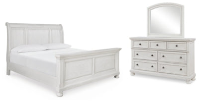 Robbinsdale King Sleigh Bed, Dresser and Mirror - B742B34