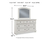 Robbinsdale King Panel Storage Bed, Dresser and Mirror - B742B31