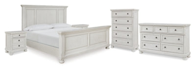 Robbinsdale Queen Panel Bed, Dresser, Chest and 2 Nightstands - B742B35