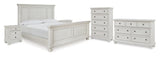 Robbinsdale Queen Panel Bed, Dresser, Chest and 2 Nightstands - B742B35