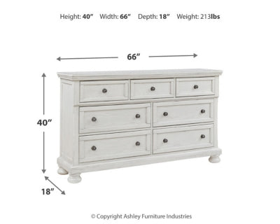 Robbinsdale Twin Sleigh Storage Bed and Dresser - B742B26