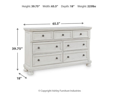 Robbinsdale Twin Sleigh Storage Bed and Dresser - B742B26