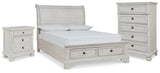 Robbinsdale Full Sleigh Storage Bed, Chest and Nightstand - B742B48
