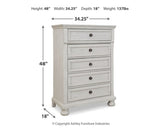 Robbinsdale Full Storage Sleigh Bed, Dresser, Mirror, Chest and Nightstand - B742B42