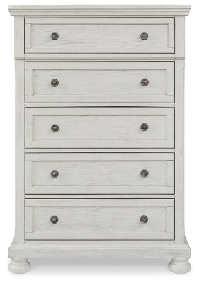 Robbinsdale King Panel Bed, Dresser, Mirror, Chest and 2 Nightstands - B742B38