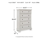 Robbinsdale Queen Panel Storage Bed, Dresser, Mirror and Chest - B742B27