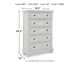 Robbinsdale Queen Panel Storage Bed, Dresser, Mirror and Chest - B742B27