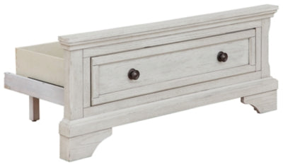 Robbinsdale Twin Storage Footboard with Roll Slats - B742-52S